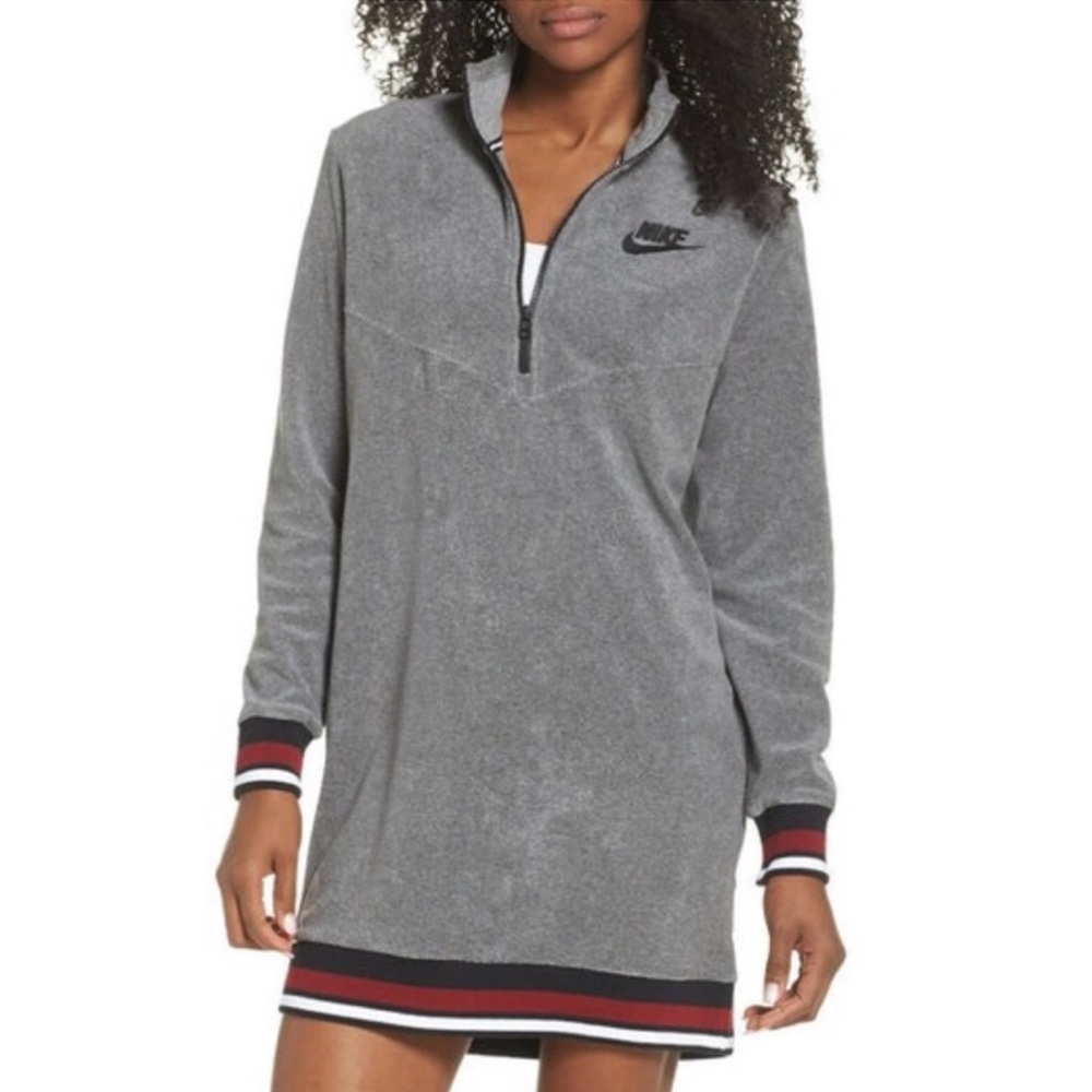 Nike French terry gray dress women’s NWT